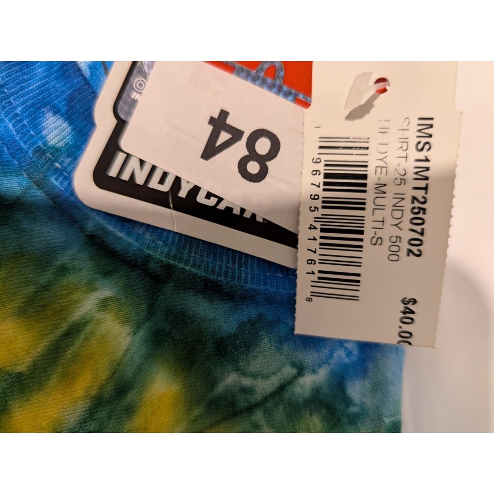 IndyCar Indy 500 Gainbridge 2025 Tie-Dye Multicolor Shirt, Size S - Picture 3 of 4